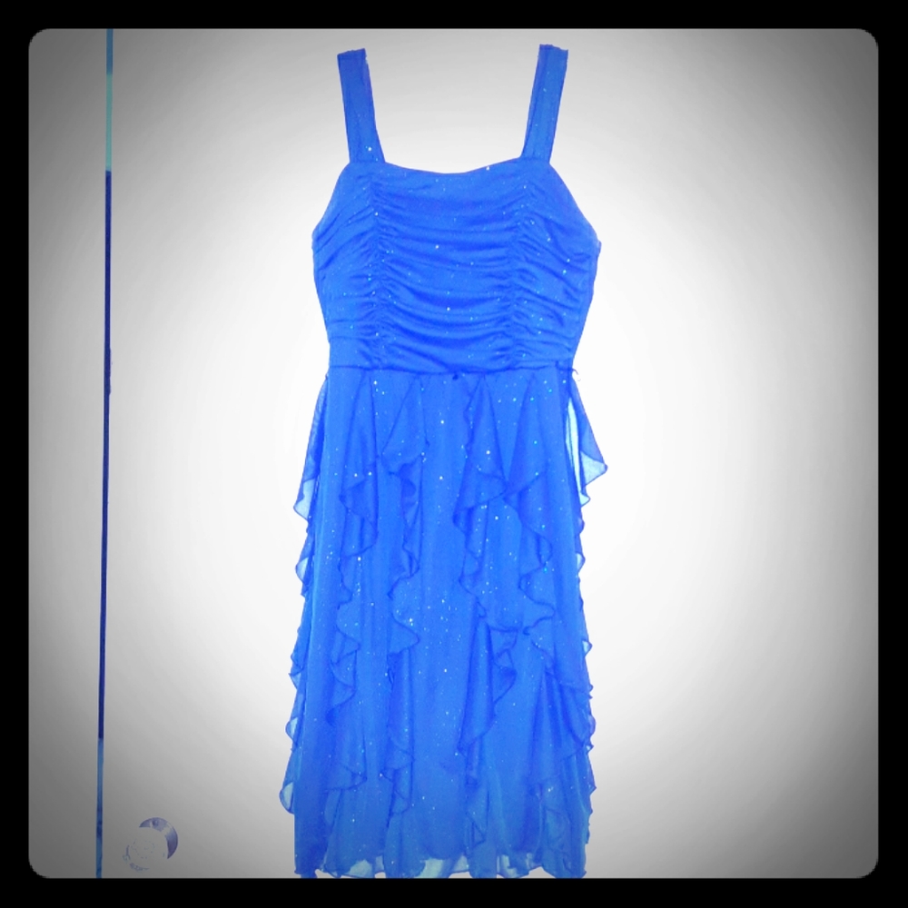 Youth Strappy Blue Formal Dress